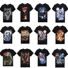 15 estilo de venda quente 2015 nova camisetas 3d impresso T camisa homens M-XXXL 100% algodão marca