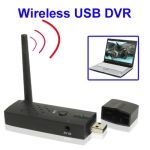 2.4GHz Wireless USB DVR, Suporte de 4 canais 2.4GHz Vídeo e