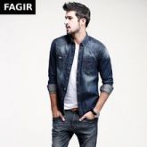 Homens Jeans de marca de moda 2016 algodão Slim Fit Denim lavado masculino casuais para homem desgas