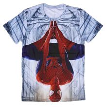 Homens de manga curta O homem - aranha / homem aranha camiseta 3D impresso algodão