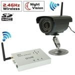 2.4GHz Wireless Home DVR Camera Kit, Apoio 4 Canais e cartão